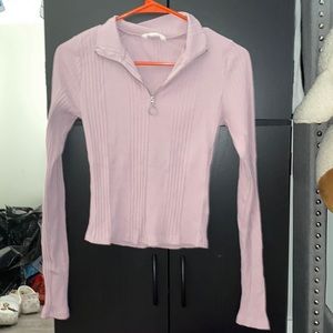 PURPLE FITTED LONG SLEEVE